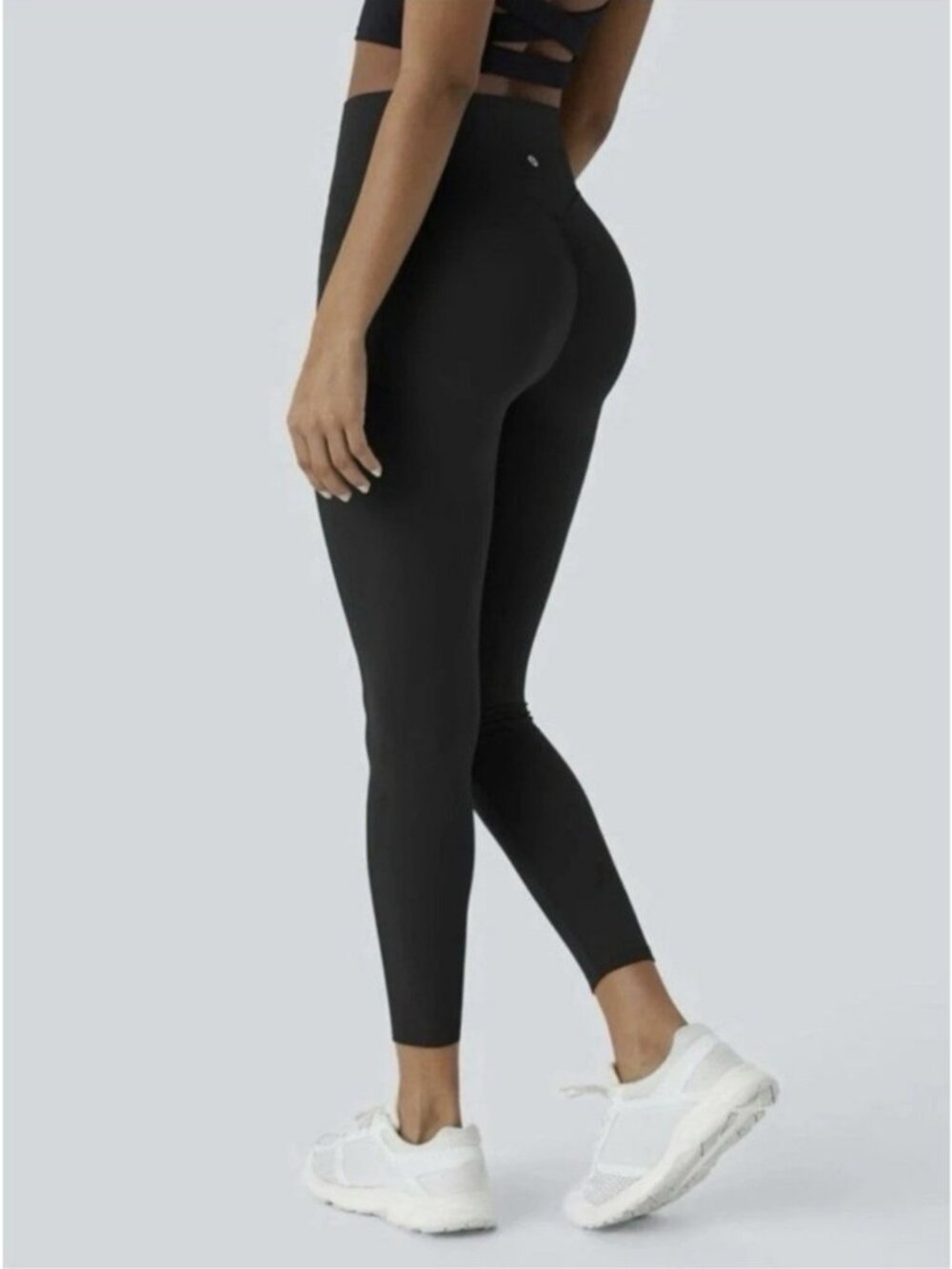 Halara Ultrasculpt Black High Waisted Butt Lifting Leggings 7/8 Length Large